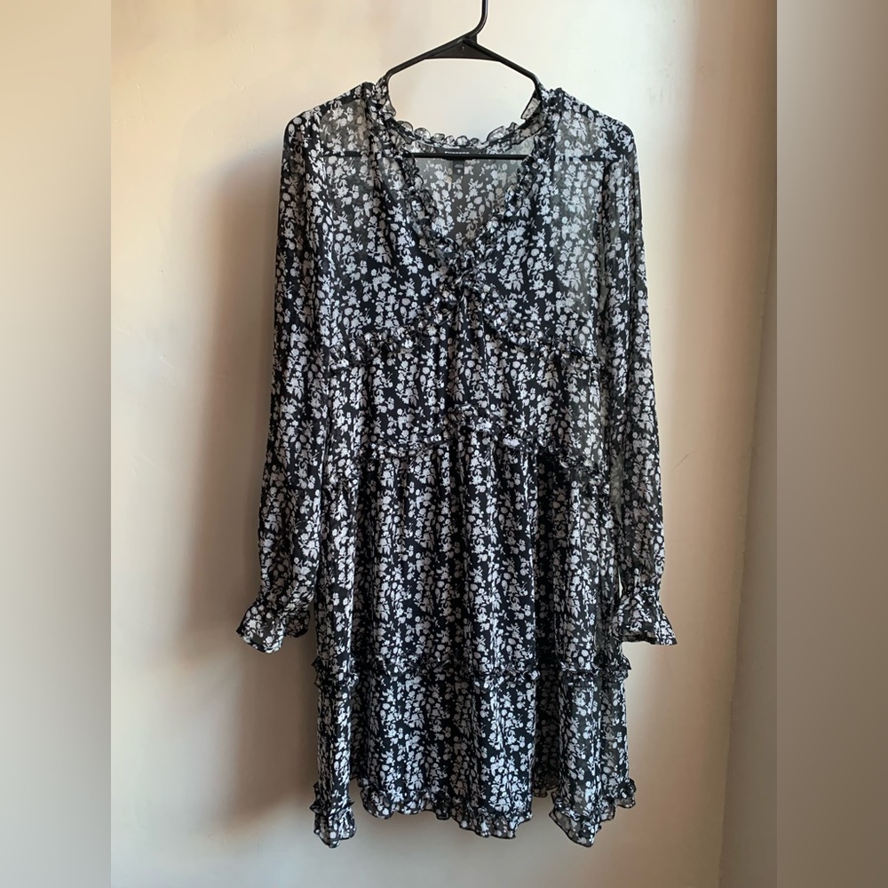 Express Long Sleeve Lined Dress